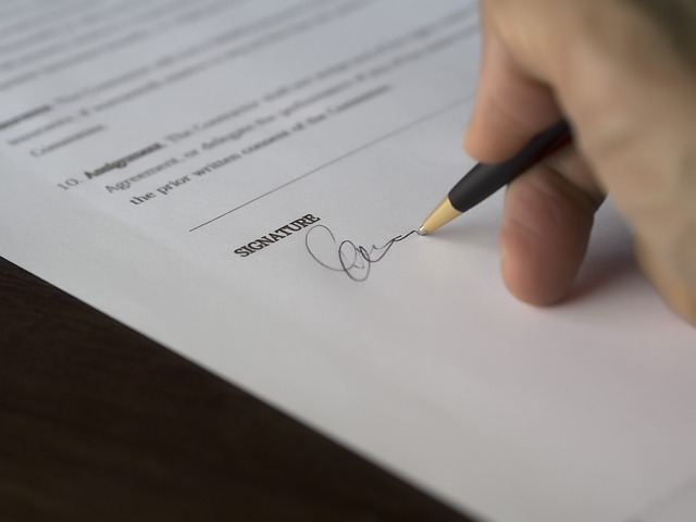 Signing a lease